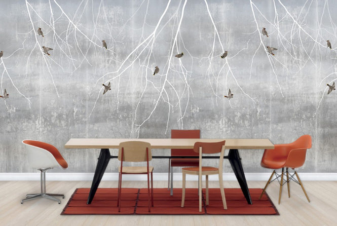 PHOTOWALL / Bohemian Birds - Pale Blue (e24468)
