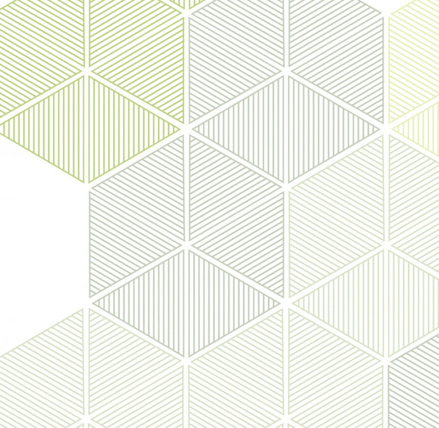 PHOTOWALL / Hexagon - Green (e24469)