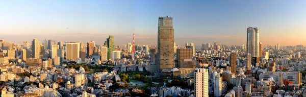 PHOTOWALL / Midtown, Roppongi Hills and Tokyo Tower at Sunset (e24531)