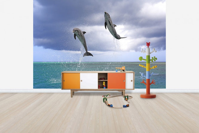 PHOTOWALL / Jumping Dolphins (e24550)