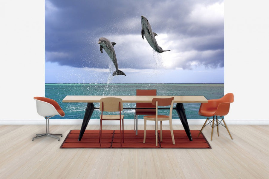 PHOTOWALL / Jumping Dolphins (e24550)