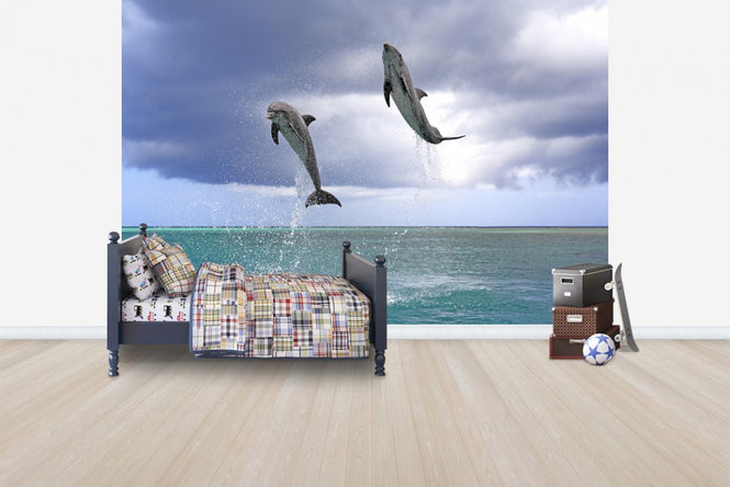 PHOTOWALL / Jumping Dolphins (e24550)