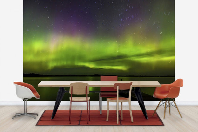 PHOTOWALL / Aurora Borealis over Burntside Lake (e24579)