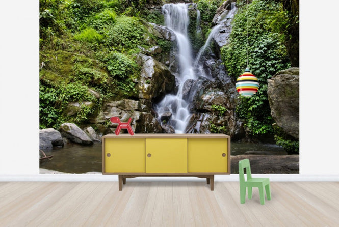 PHOTOWALL / Waterfall and Forest Pool (e24584)