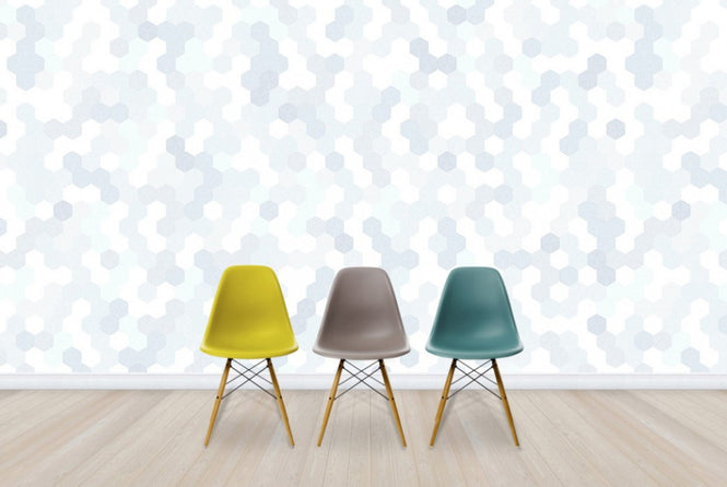 PHOTOWALL / Hexagon - Blue (e24656)