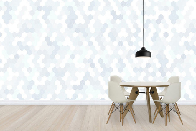 PHOTOWALL / Hexagon - Blue (e24656)