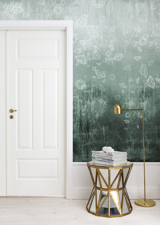 PHOTOWALL / Lost Diamonds - Bluegreen (e24657)