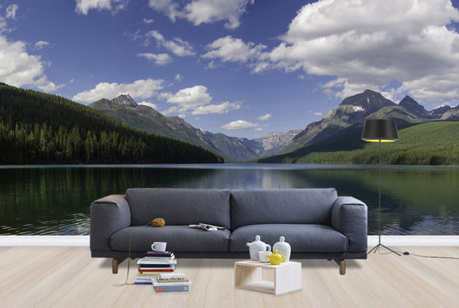PHOTOWALL / Bowman Lake Panorama (e24680)