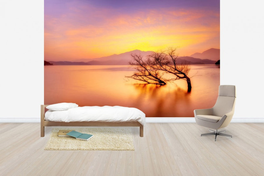 PHOTOWALL / Rosy Sunset over Lake (e24665)