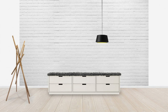 PHOTOWALL / White Natural Brickwall (e40228)