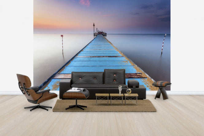 PHOTOWALL / Blue Wooden Pier (e29417)