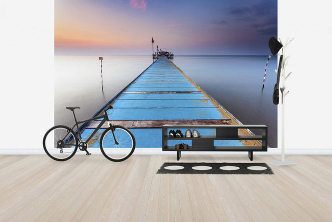 PHOTOWALL / Blue Wooden Pier (e29417)