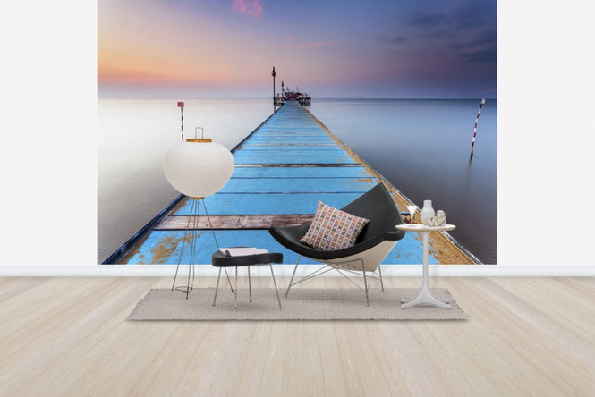 PHOTOWALL / Blue Wooden Pier (e29417)