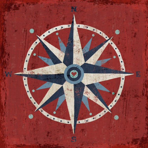 PHOTOWALL / Nautical Love Compass (e24846)