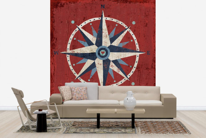 PHOTOWALL / Nautical Love Compass (e24846)