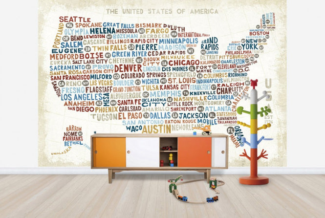 PHOTOWALL / US City Map (e24848)