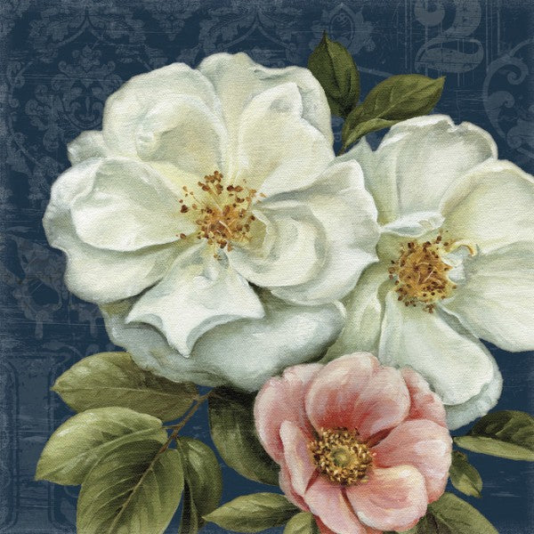 PHOTOWALL / Floral Damask on Indigo 2 (e24890)