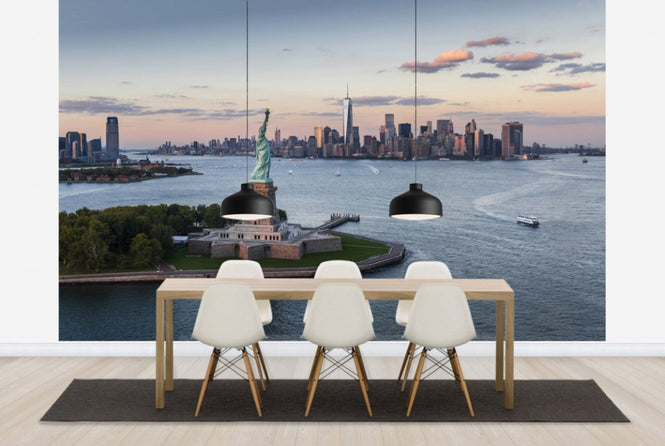 PHOTOWALL / Aerial View of Statue of Liberty (e40331)