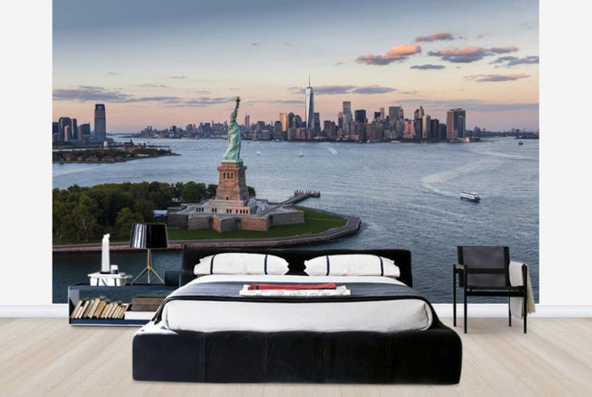 PHOTOWALL / Aerial View of Statue of Liberty (e40331)