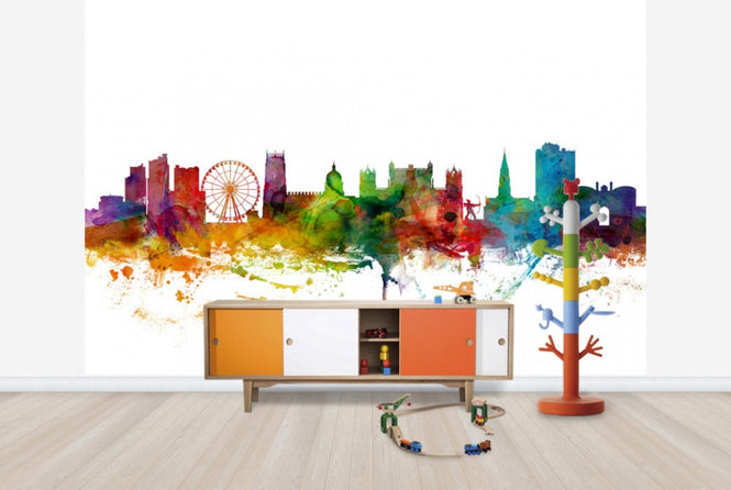 PHOTOWALL / Nottingham England Skyline (e24974)