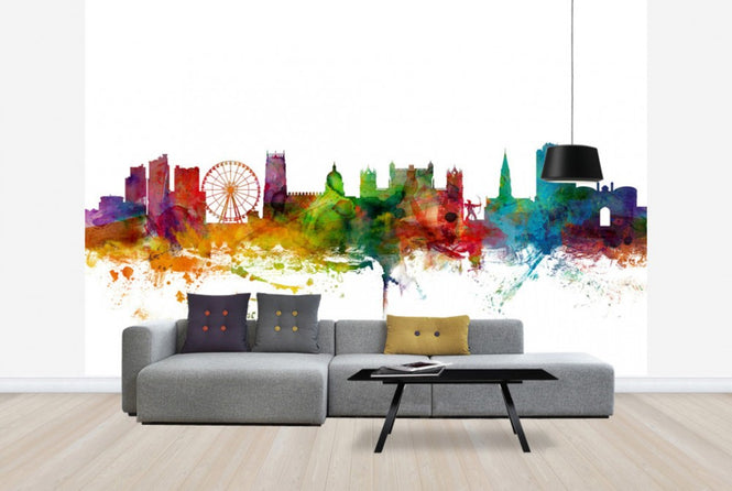 PHOTOWALL / Nottingham England Skyline (e24974)