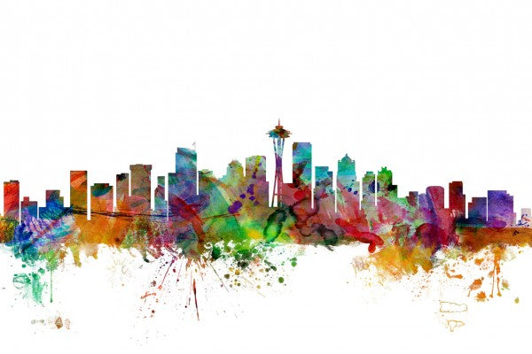 PHOTOWALL / Seattle Washington Skyline (e24979)