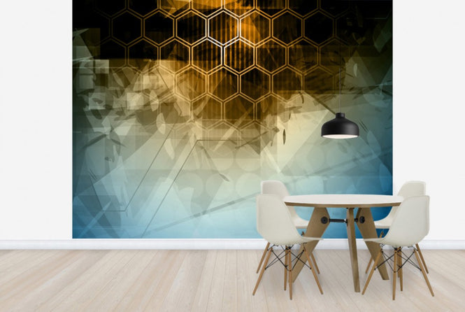 PHOTOWALL / Abstract Hexagons (e24992)
