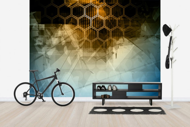 PHOTOWALL / Abstract Hexagons (e24992)