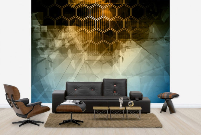PHOTOWALL / Abstract Hexagons (e24992)