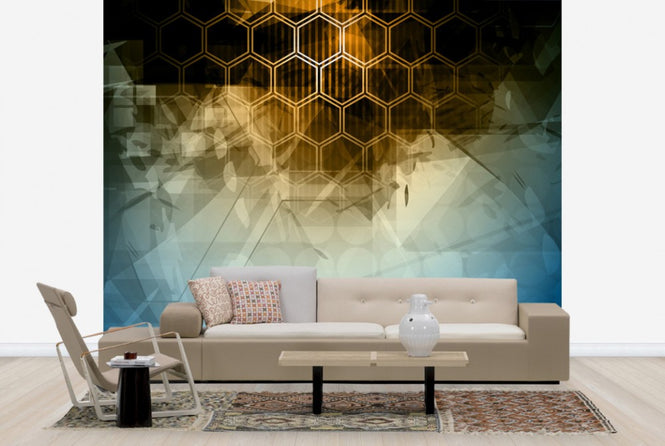 PHOTOWALL / Abstract Hexagons (e24992)