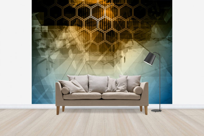 PHOTOWALL / Abstract Hexagons (e24992)