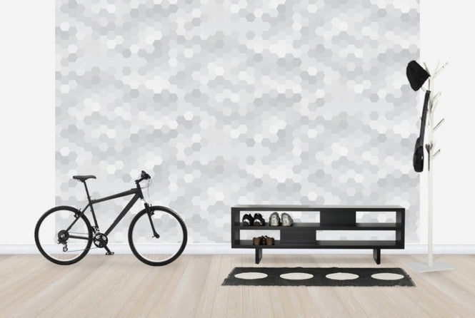 PHOTOWALL / Abstract Mosaic - Warm Grey (e24994)