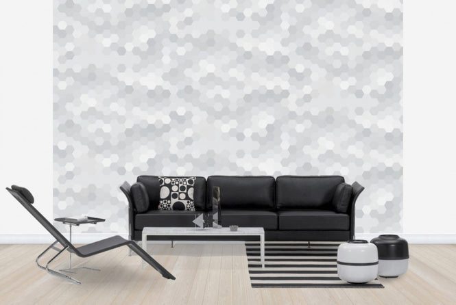PHOTOWALL / Abstract Mosaic - Warm Grey (e24994)