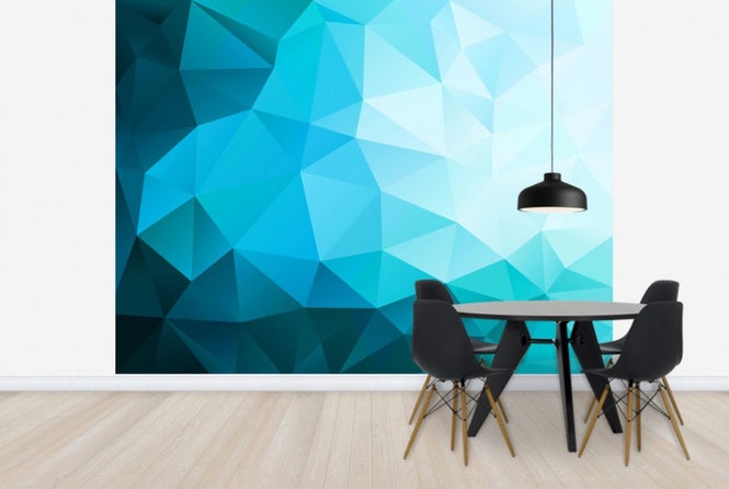 PHOTOWALL / Blue Polygonal (e25004)