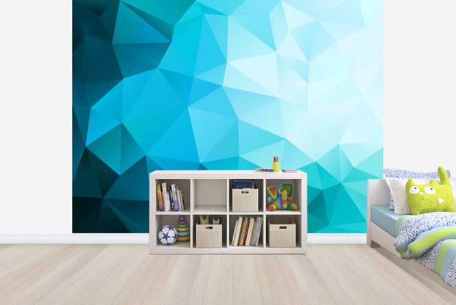 PHOTOWALL / Blue Polygonal (e25004)