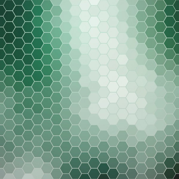 PHOTOWALL / Emerald Green Hexagons (e25013)