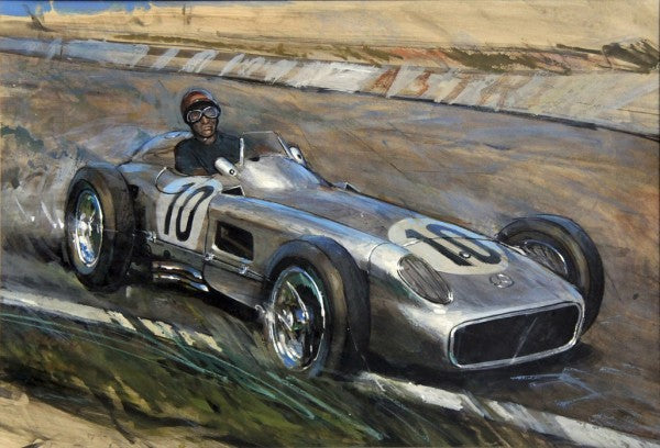 PHOTOWALL / J M Fangio at Speed (e40417)