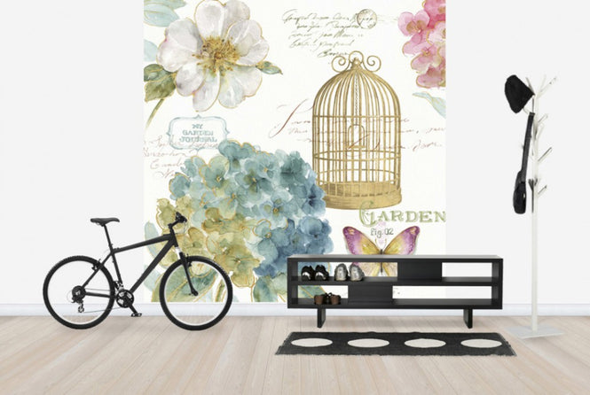 PHOTOWALL / Hydrangea Birdcage (e25064)