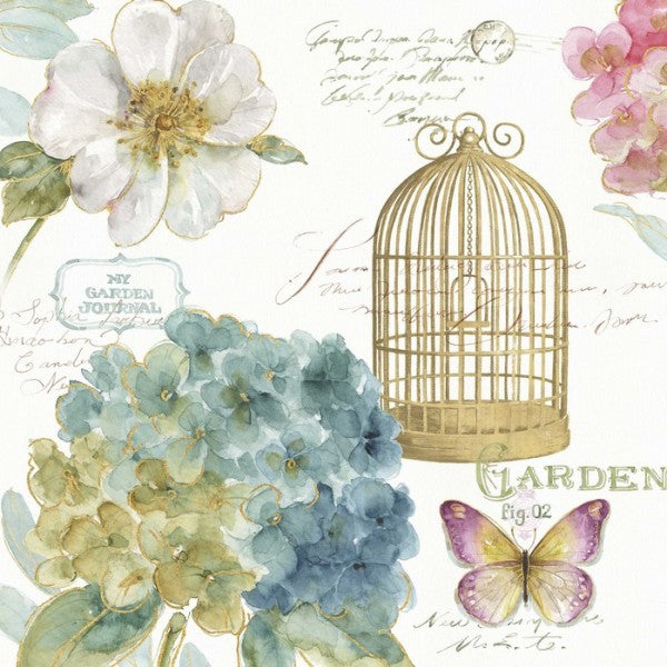 PHOTOWALL / Hydrangea Birdcage (e25064)