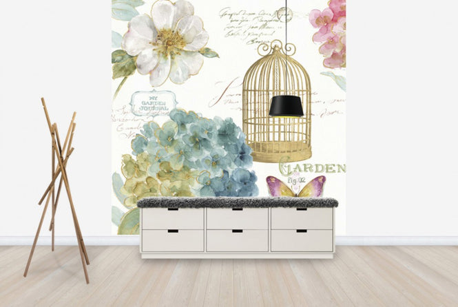 PHOTOWALL / Hydrangea Birdcage (e25064)