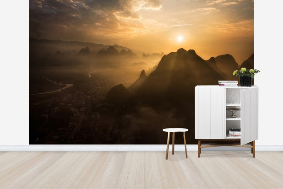 PHOTOWALL / Misty Sunrise (e29445)