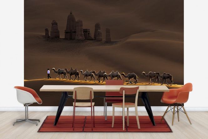 PHOTOWALL / Castle and Camels (e29481)