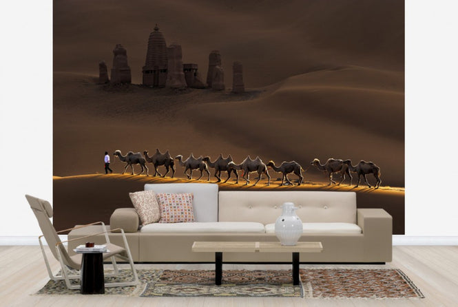PHOTOWALL / Castle and Camels (e29481)