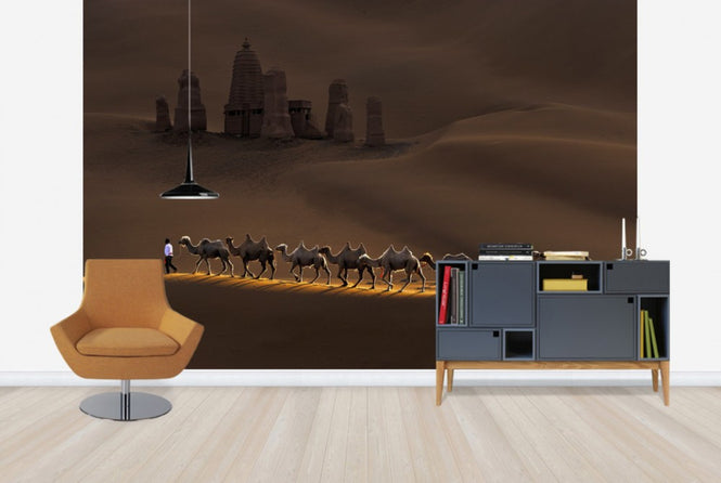 PHOTOWALL / Castle and Camels (e29481)