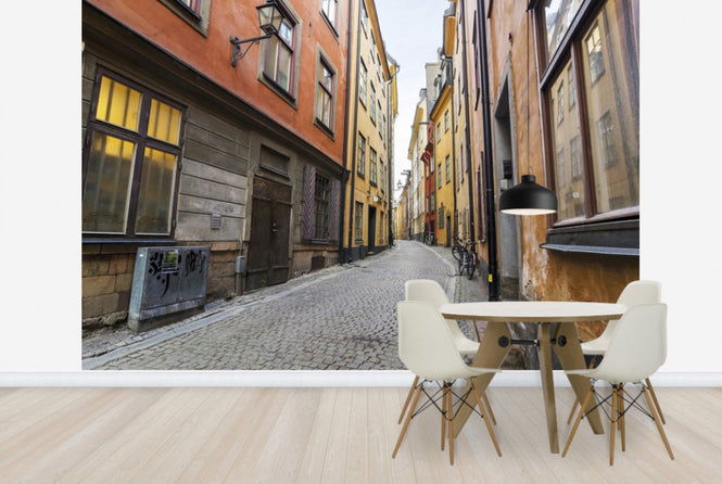 PHOTOWALL / Street in Gamla Stan Stockholm (e25263)