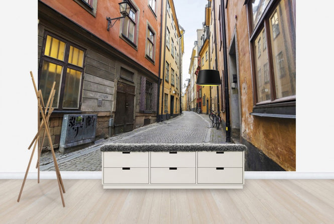 PHOTOWALL / Street in Gamla Stan Stockholm (e25263)