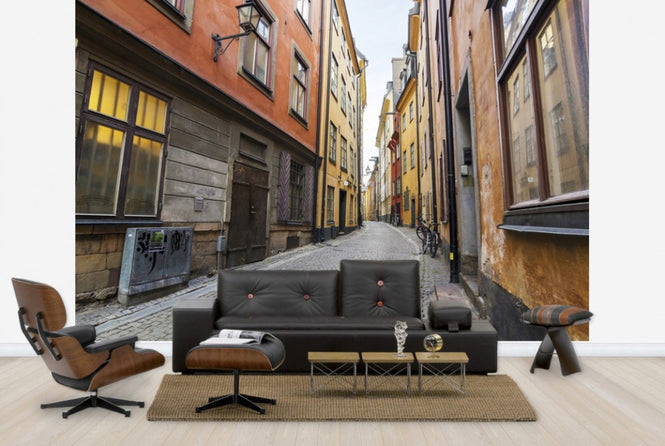 PHOTOWALL / Street in Gamla Stan Stockholm (e25263)
