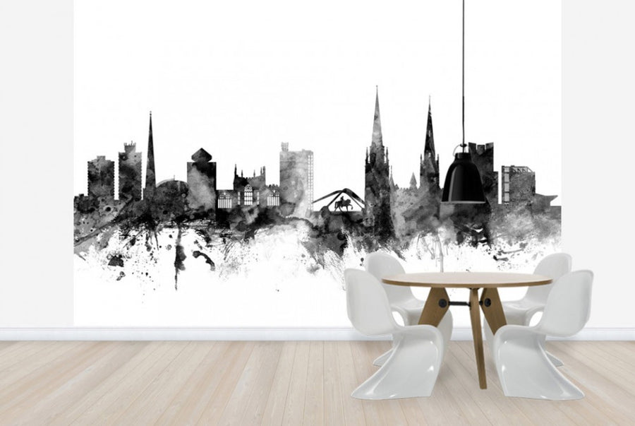 PHOTOWALL / Coventry UK Skyline Black (e25350)