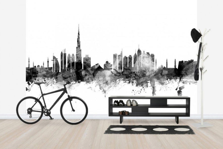 PHOTOWALL / Dubai Skyline Black (e25354)