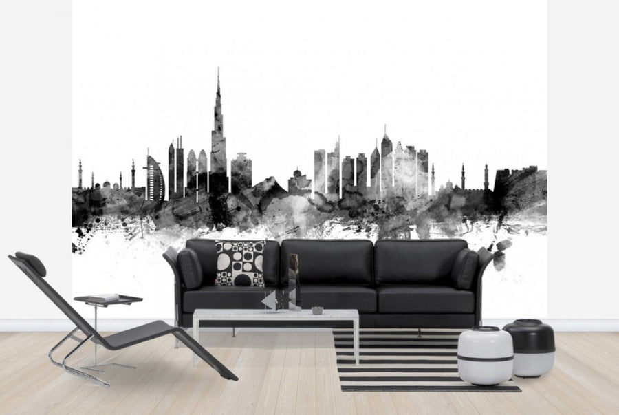 PHOTOWALL / Dubai Skyline Black (e25354)